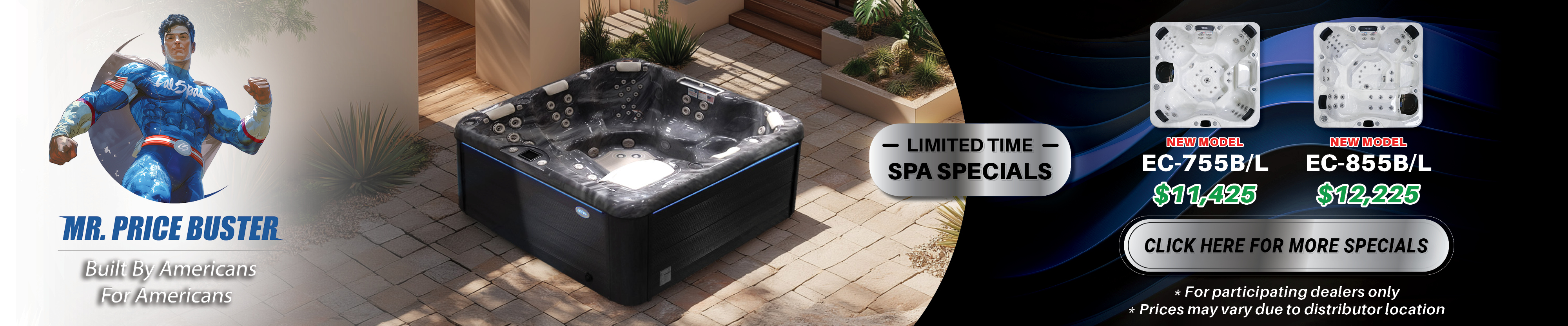 Calspas hot tub being used in a family setting - Oakpark